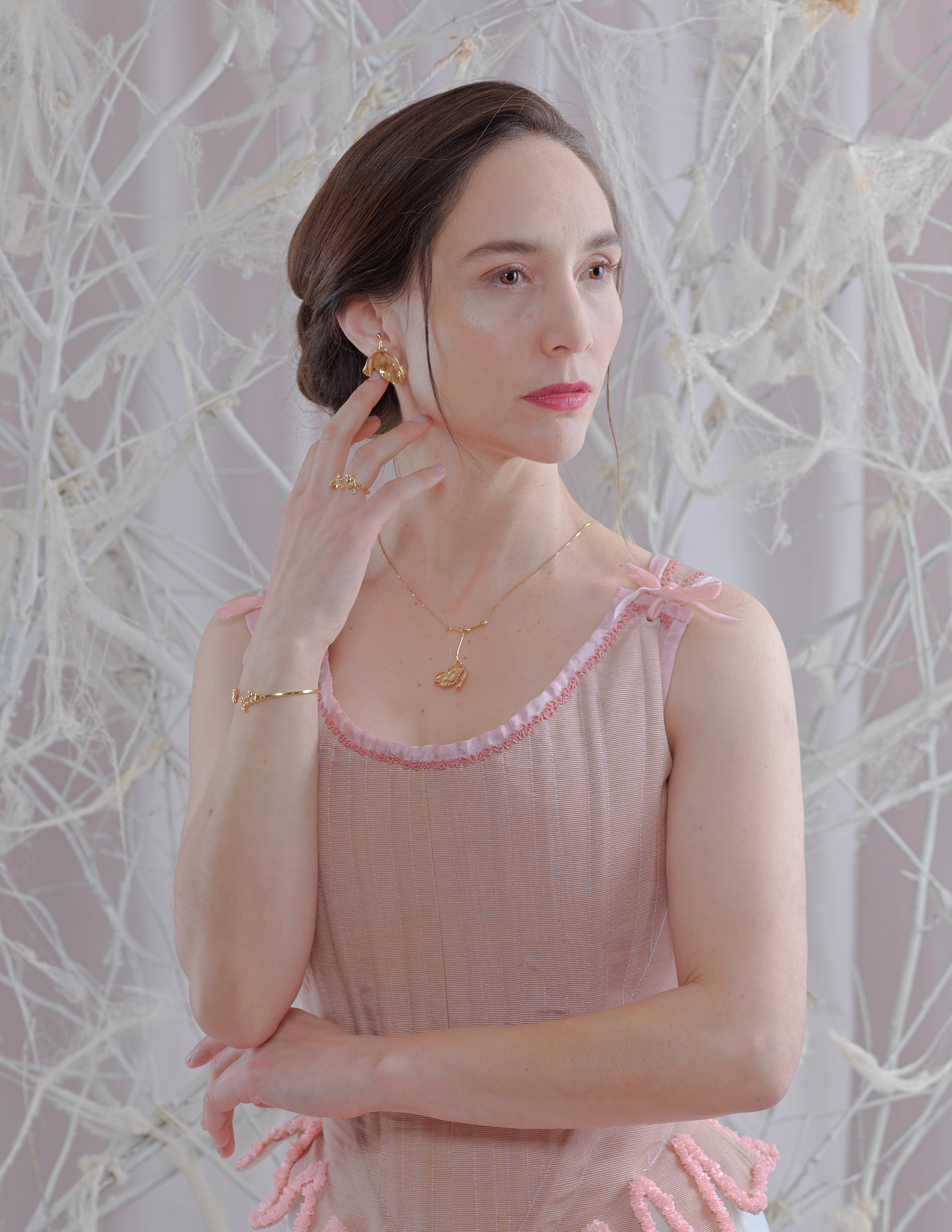Collar Gingko Hoja Simple